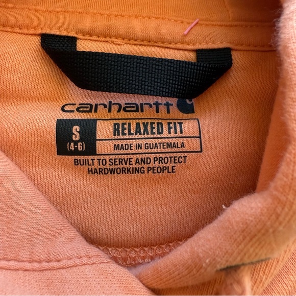 Carhartt Women's Orange Hoodie - Picture 4 of 7